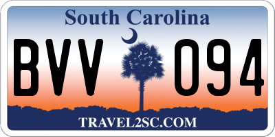 SC license plate BVV094