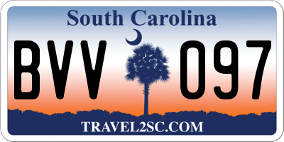 SC license plate BVV097
