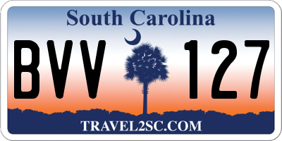 SC license plate BVV127