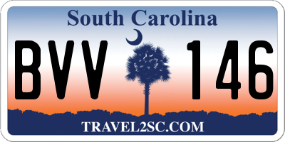 SC license plate BVV146