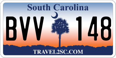SC license plate BVV148