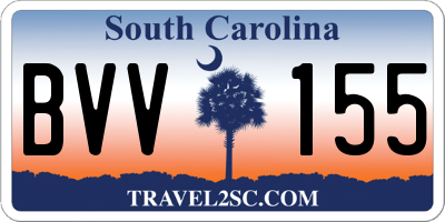 SC license plate BVV155