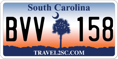 SC license plate BVV158