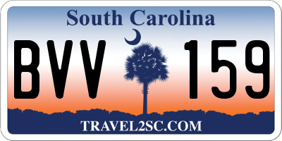 SC license plate BVV159