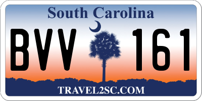 SC license plate BVV161