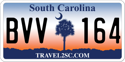 SC license plate BVV164
