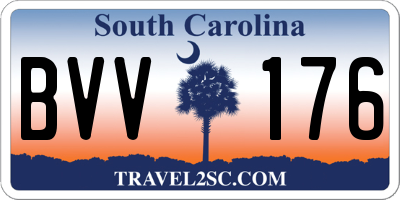 SC license plate BVV176