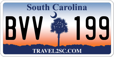 SC license plate BVV199