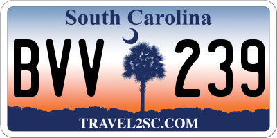 SC license plate BVV239