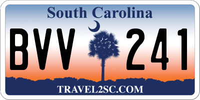 SC license plate BVV241