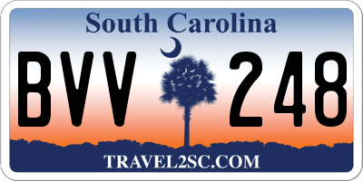 SC license plate BVV248