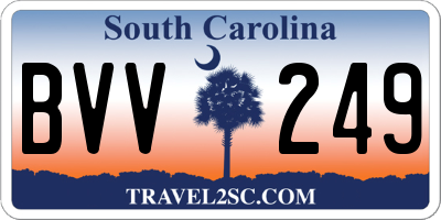 SC license plate BVV249