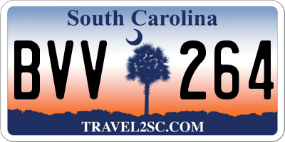 SC license plate BVV264