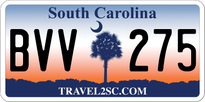 SC license plate BVV275