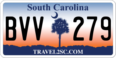 SC license plate BVV279