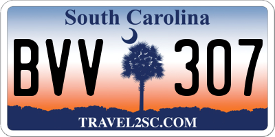SC license plate BVV307