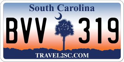 SC license plate BVV319