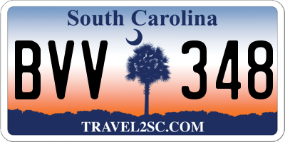 SC license plate BVV348