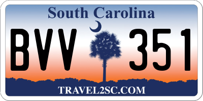 SC license plate BVV351