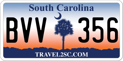SC license plate BVV356