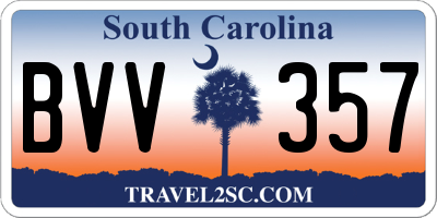 SC license plate BVV357