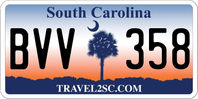 SC license plate BVV358