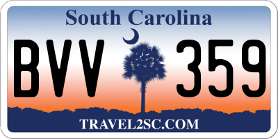 SC license plate BVV359