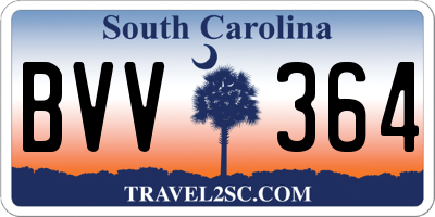 SC license plate BVV364