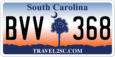SC license plate BVV368