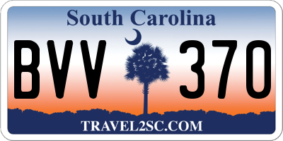SC license plate BVV370