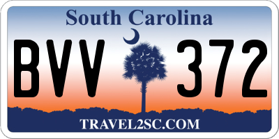 SC license plate BVV372