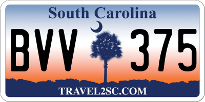 SC license plate BVV375