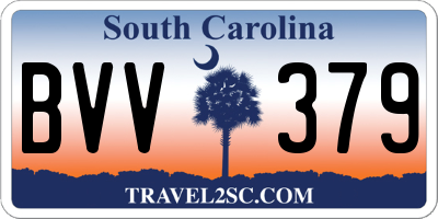 SC license plate BVV379