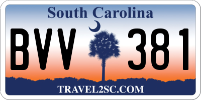 SC license plate BVV381
