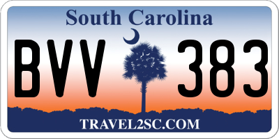 SC license plate BVV383