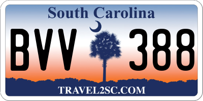SC license plate BVV388