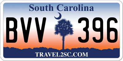 SC license plate BVV396