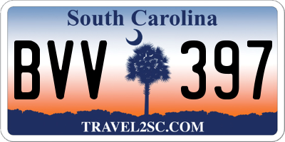 SC license plate BVV397