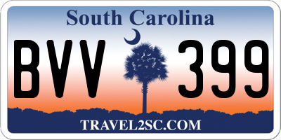 SC license plate BVV399