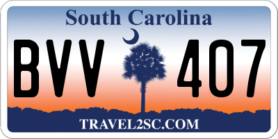 SC license plate BVV407