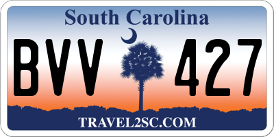 SC license plate BVV427