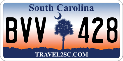 SC license plate BVV428