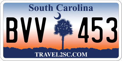 SC license plate BVV453