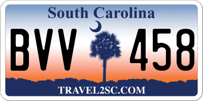 SC license plate BVV458