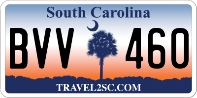 SC license plate BVV460