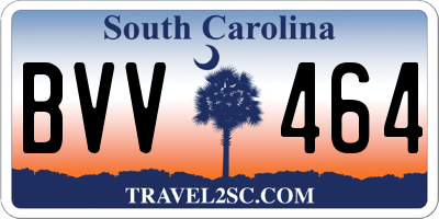 SC license plate BVV464