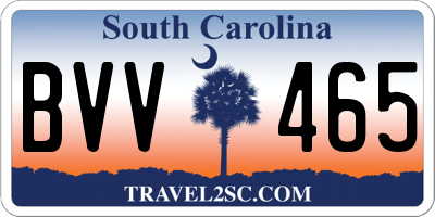 SC license plate BVV465