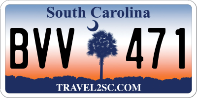 SC license plate BVV471