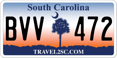 SC license plate BVV472
