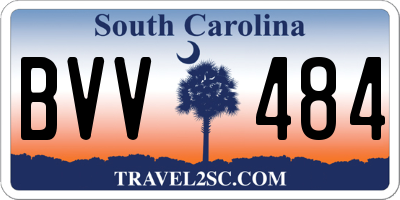 SC license plate BVV484